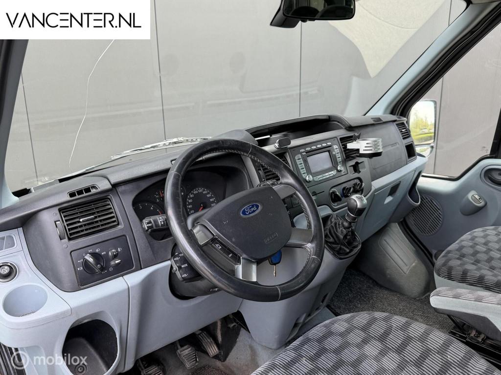 Ford Transit 260S 2.2 TDCI DC Airco Trekhaak Dubbele Cabine, Auto's, Voorwielaandrijving, Stof, Gebruikt, Zwart