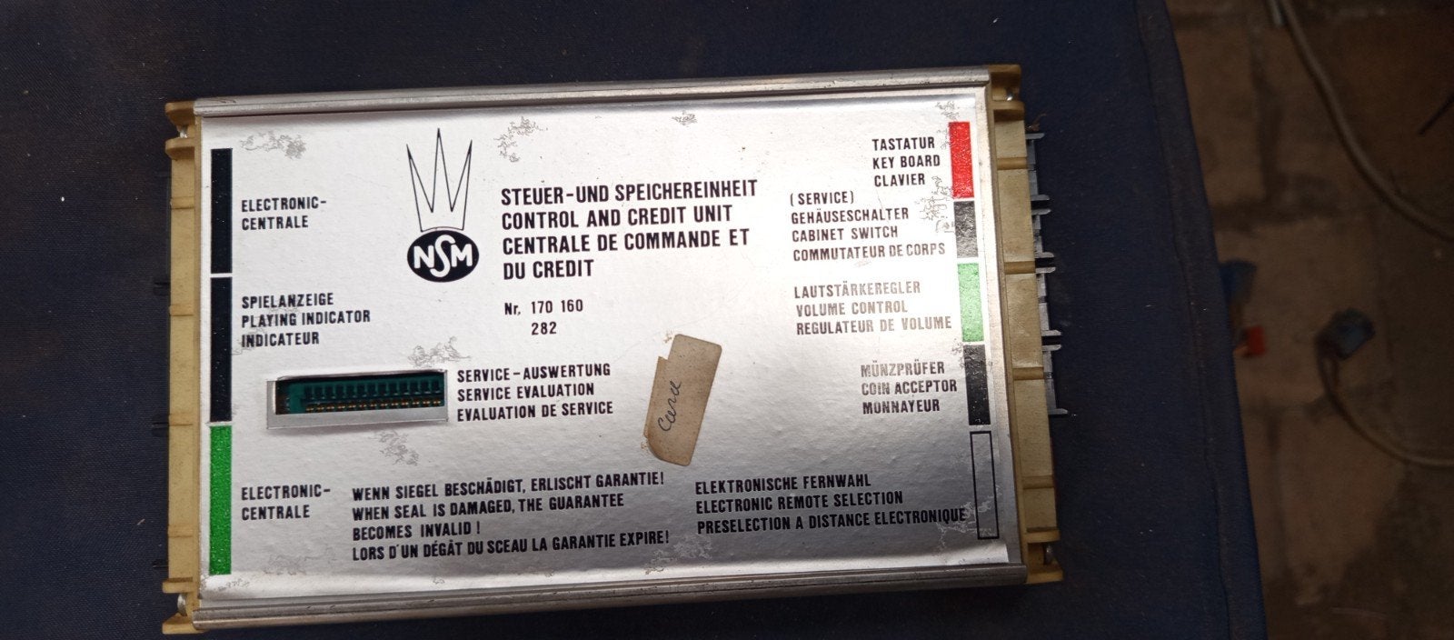 carte boitier pour Jukebox nsm240-I, Enlèvement ou Envoi