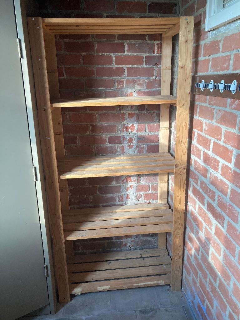 Houten rek, Ophalen, Gebruikt