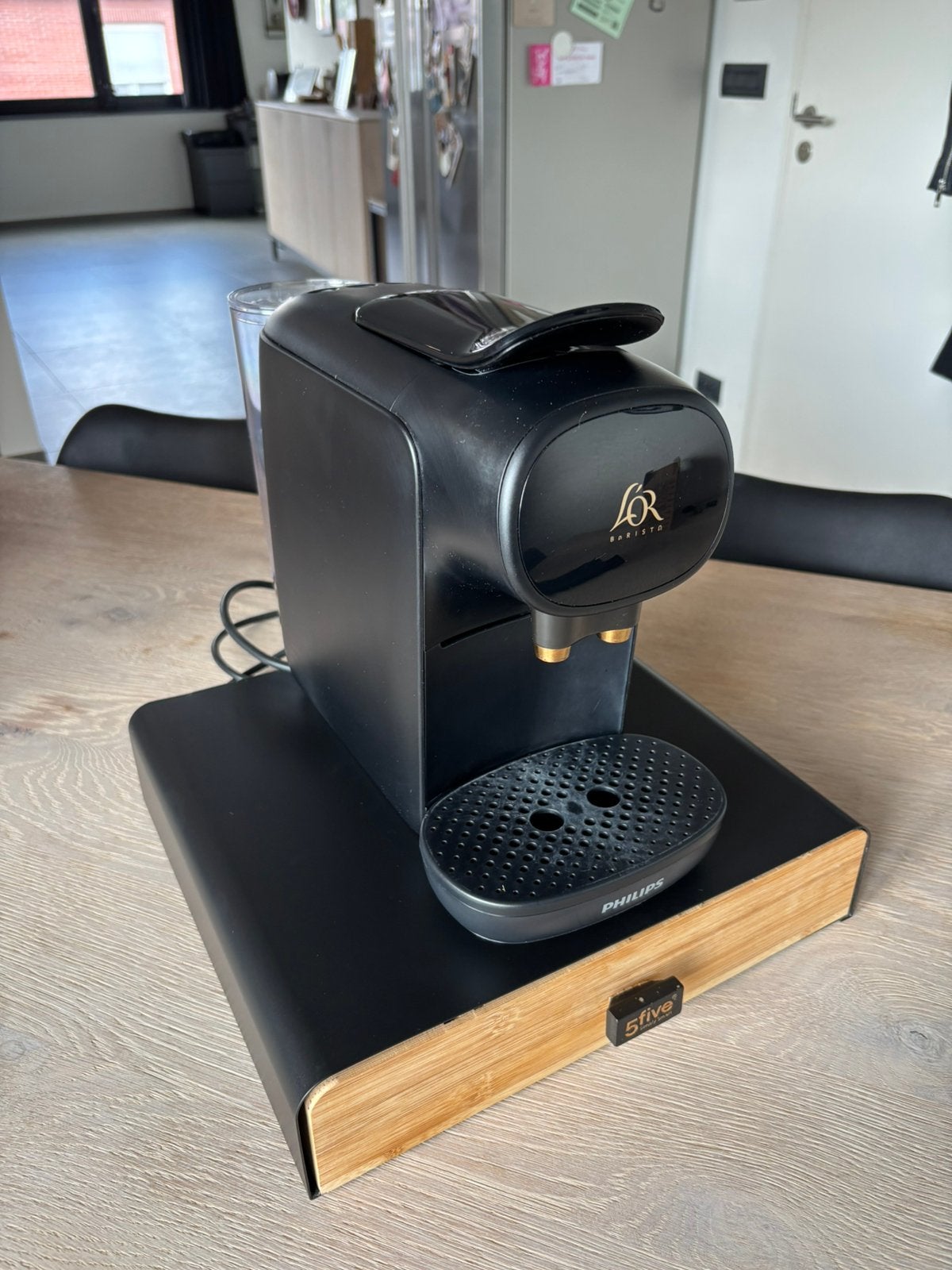 Philips L'OR Barista Sublime (LM9012) + 5five Capsulehouder, Enlèvement ou Envoi, Comme neuf, Cafetière