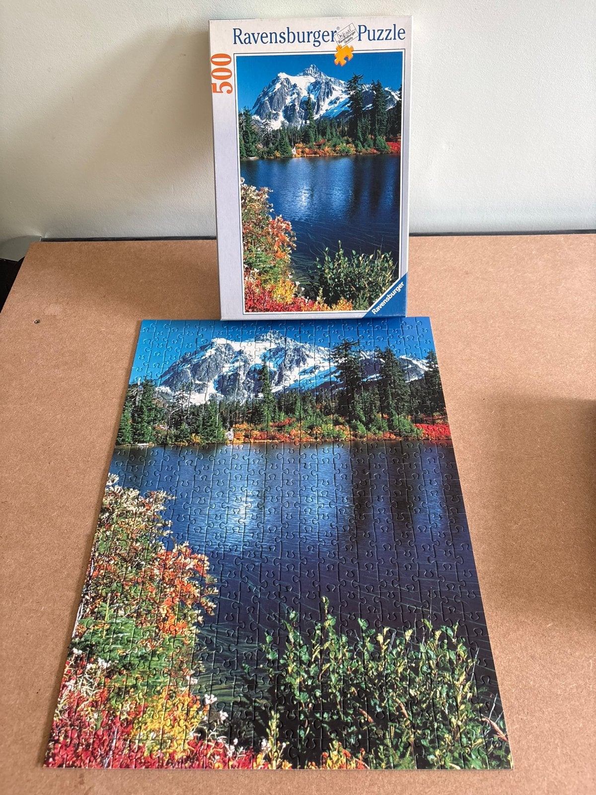 Ravensburger puzzel: Canadees berglandschap 500 stukjes, Ophalen of Verzenden, 500 t/m 1500 stukjes, Zo goed als nieuw, Legpuzzel