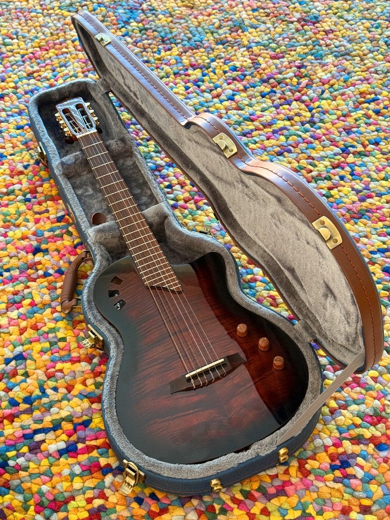 UNIEKE Cordoba Stage Edge Burst gitaar!, Ophalen, Nieuw, Klassieke of Spaanse gitaar, Met koffer