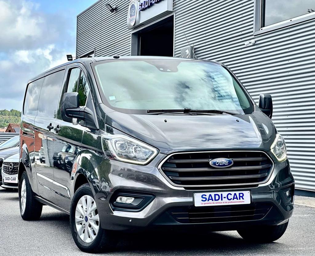 Ford Transit Custom 2.0 TDCi 170cv L2H1- 3 PL - LIMITED, Auto's, Automaat, Stof, Gebruikt, 4 cilinders