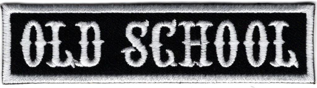 Old School stoffen opstrijk patch embleem #2, Motoren, Verzenden, Nieuw