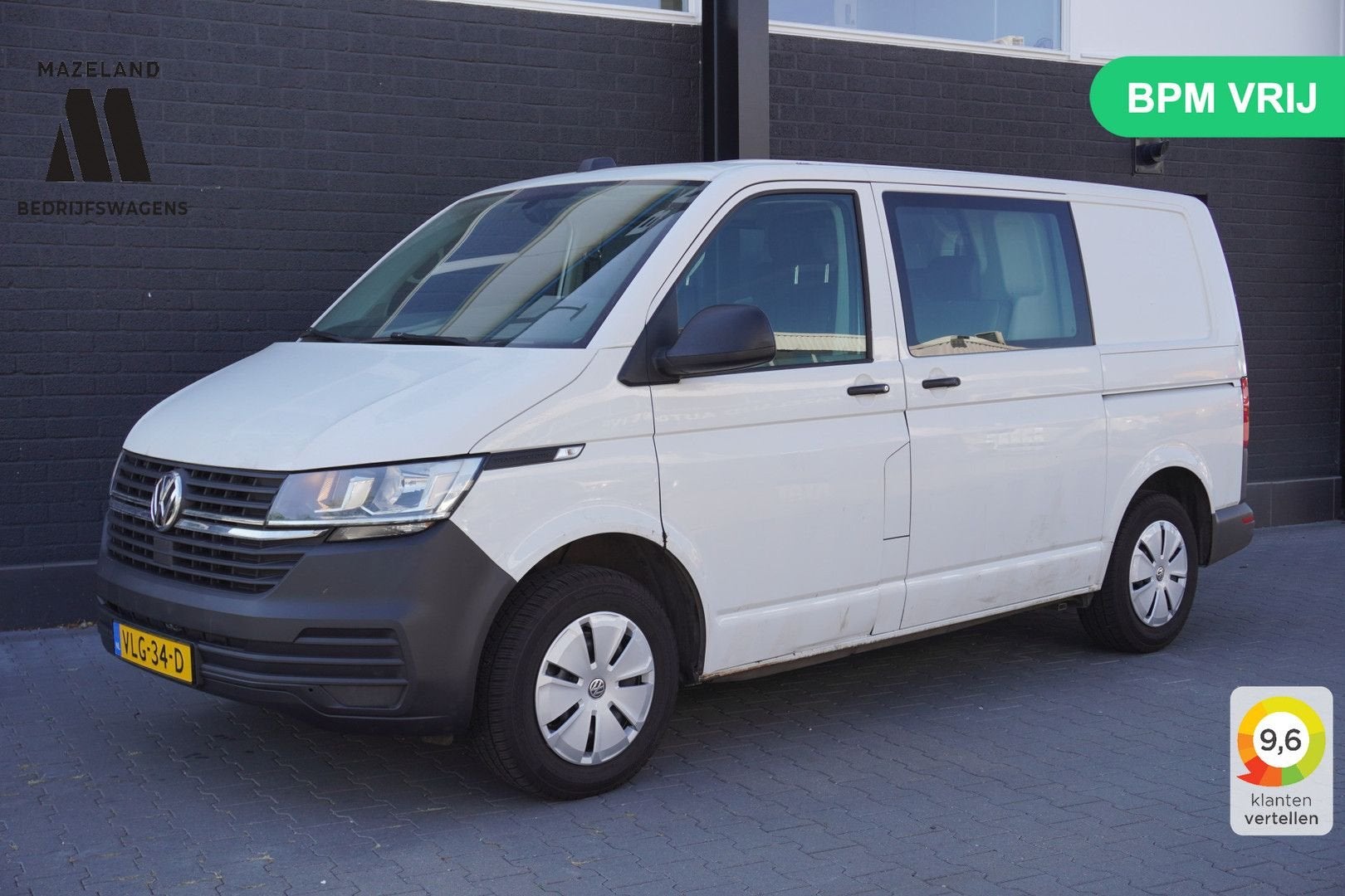 Volkswagen Transporter 2.0 TDI 150PK Automaat Dubbele Cabine, Autos, Achat, Entreprise, 202 g/km, Diesel