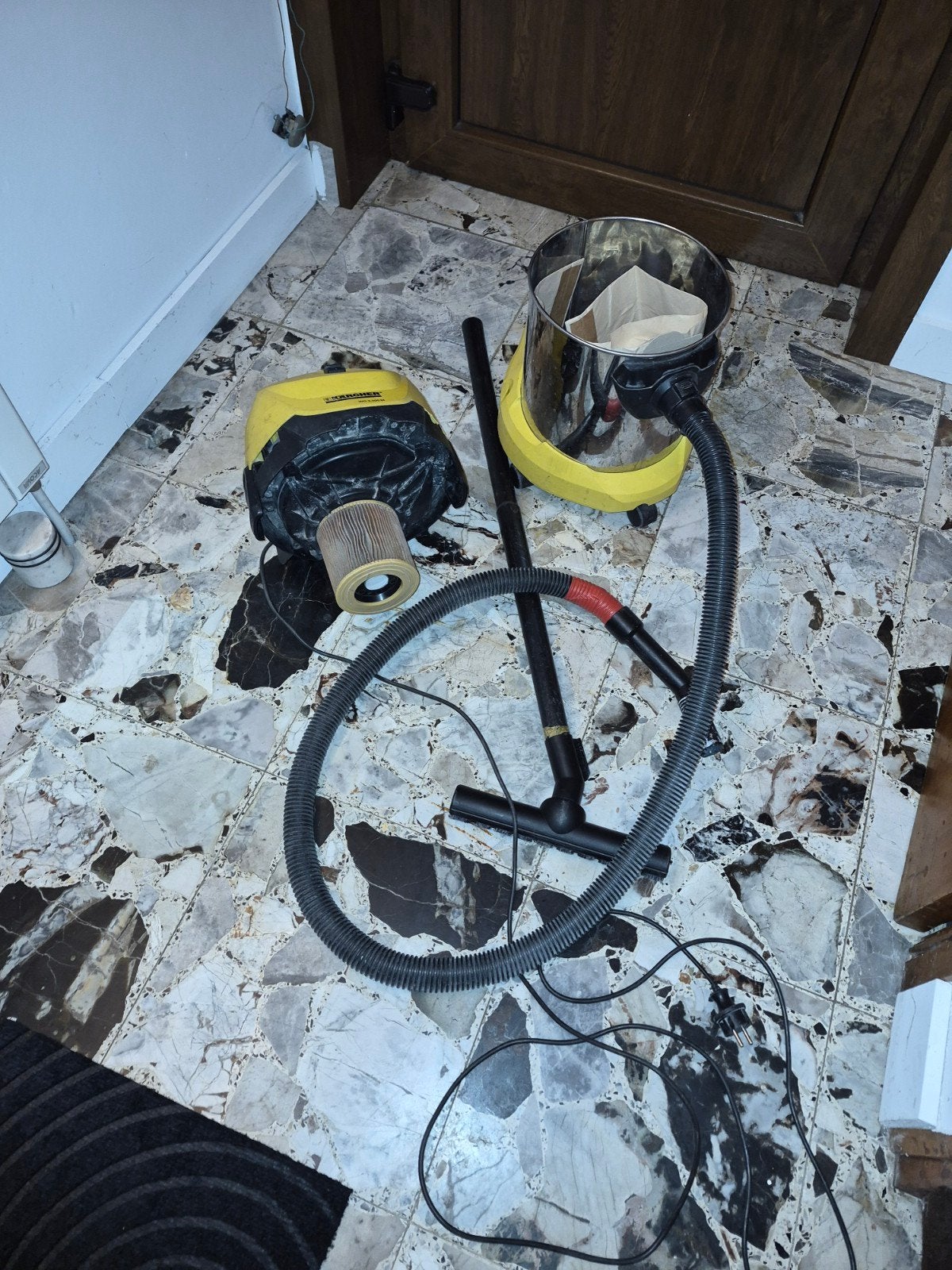 aspirateur karcher, Enlèvement