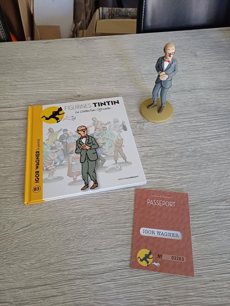 Figurine Igor Wagner Collection Officielle Moulinsart, Enlèvement ou Envoi, Tintin, Comme neuf, Statue ou Figurine