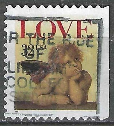 États-Unis 1995 - Yvert 2335 - Cupidon - Amour - 32 c. (ST), Envoi, Affranchi