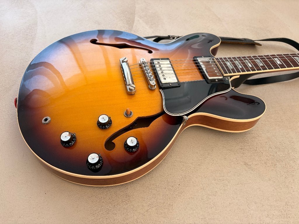 Gibson ES-335 '63 block reissue Nashville Custom Shop, Musique & Instruments, Enlèvement, Utilisé, Semi-solid body, Gibson
