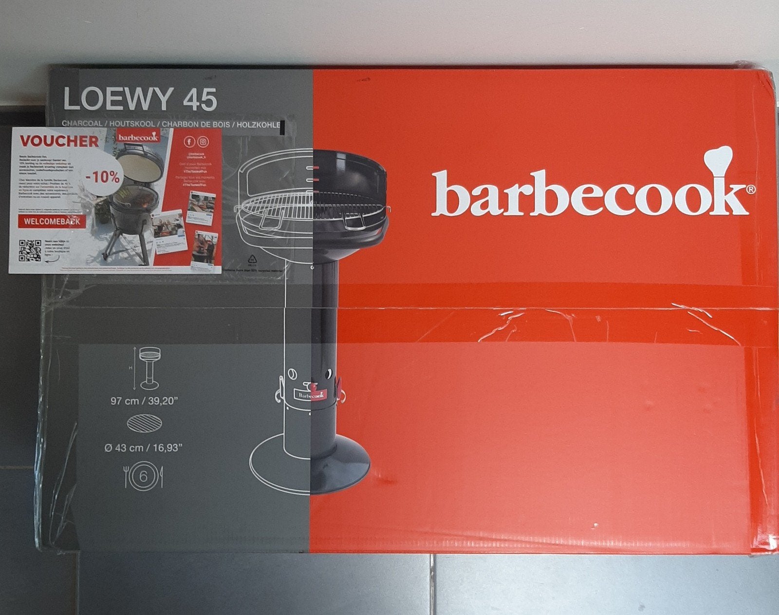 Barbecook Loewy 45 BBQ NIEUW IN VERPAKKING MÉT EXTRA VOUCHER, Tuin en Terras, Houtskoolbarbecues, Ophalen, Nieuw, Barbecook, Met accessoires