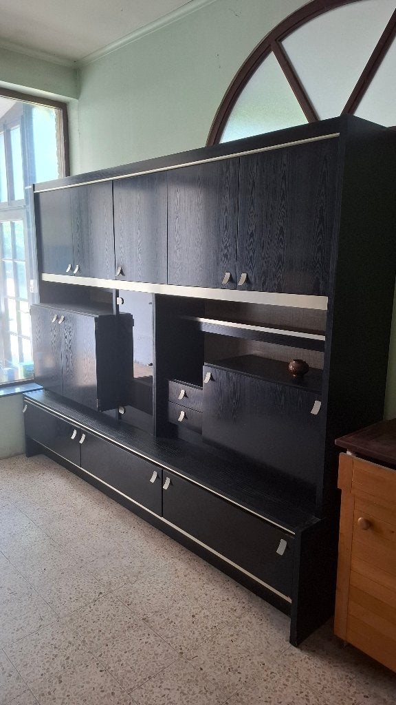Grote buffetkast (wandmeubel) uit de jaren 70, Huis en Inrichting, Ophalen, Gebruikt, 200 cm of meer, Seventies