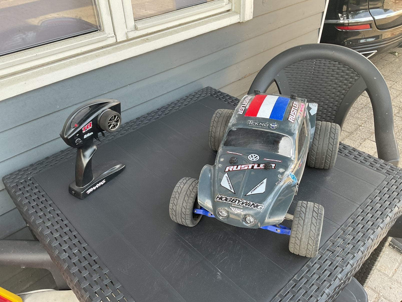 Traxxas rusler (baja kever), Hobby & Loisirs créatifs, Modélisme | Radiocommandé & Téléguidé | Voitures, Comme neuf, Enlèvement ou Envoi