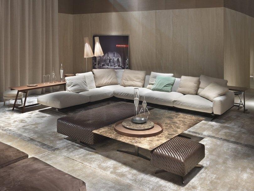 RECHERCHÉ: Flexform Soft Dream — Achat immédiat, Enlèvement ou Envoi, Banc d'angle, Tissus, Bankstel Bank Zetels Sofa Hoekbank Design bank