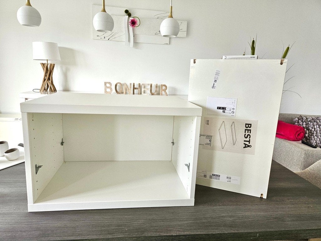 Open ophangkastje, Huis en Inrichting, Ophalen, Nieuw, Kunststof, Met plank(en)