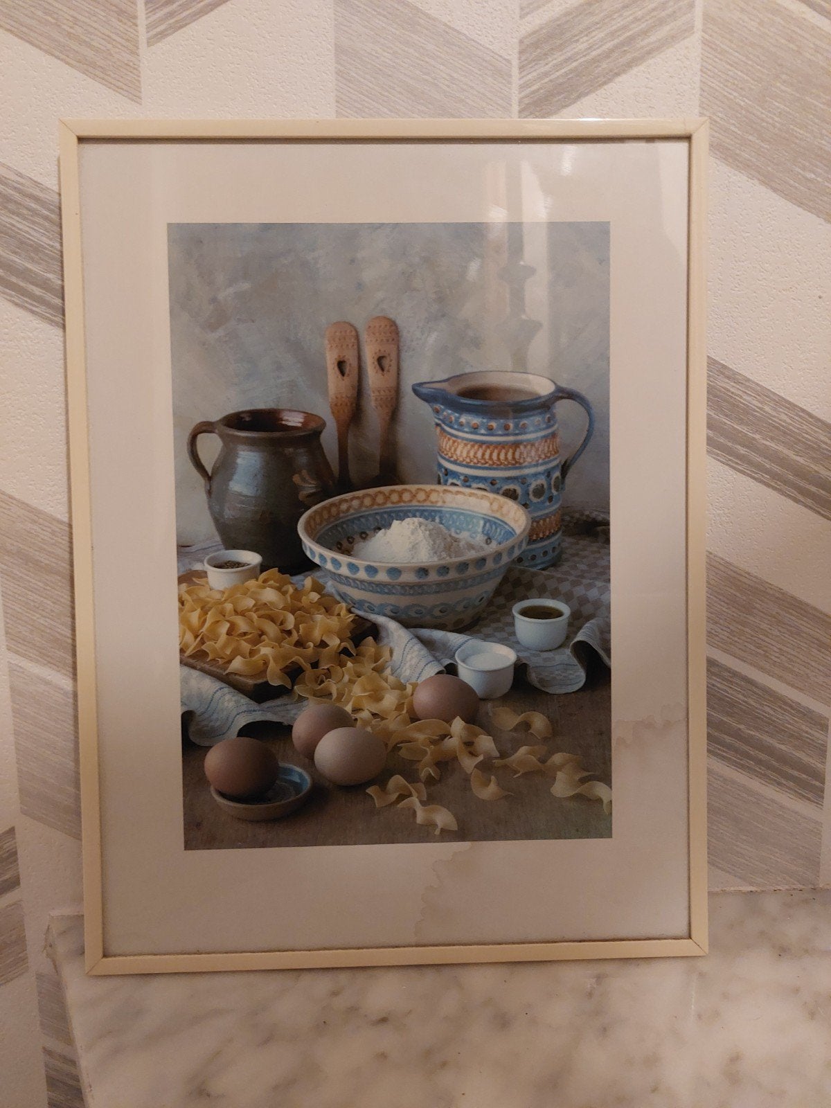 Ingelijste foto: Italiaanse keuken stilleven, Ophalen