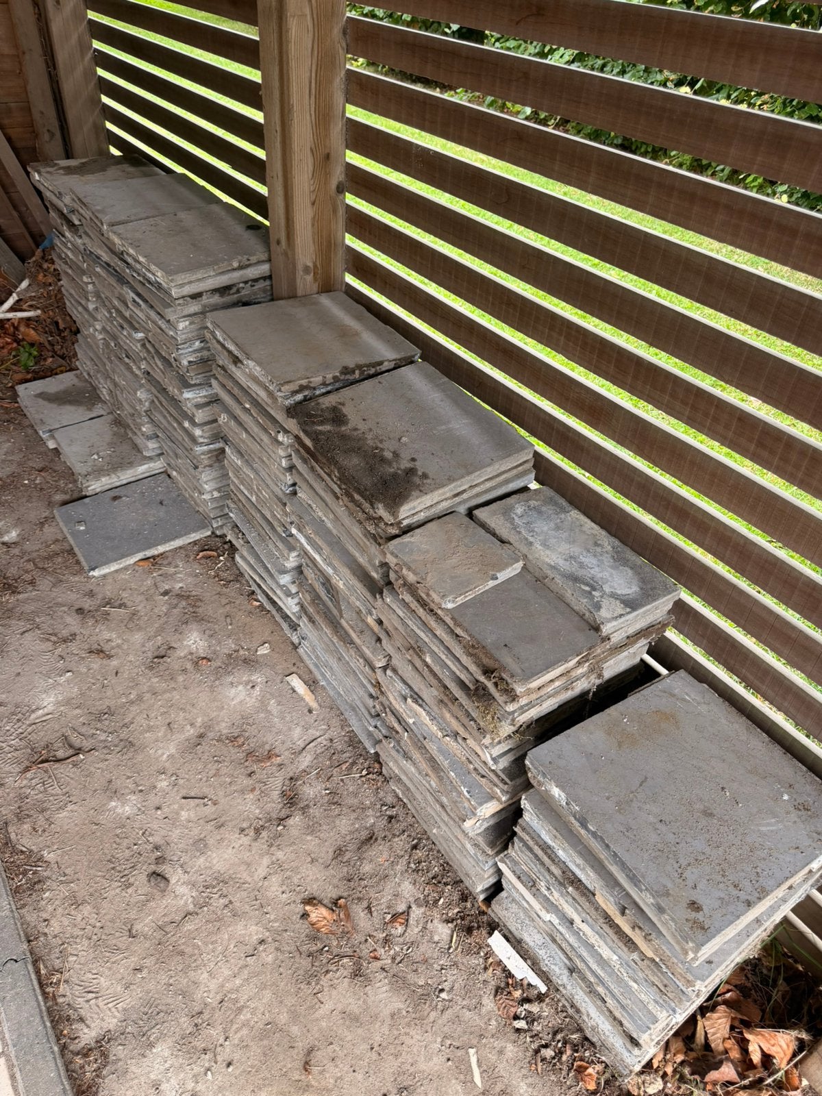 Blauwe steen voor terras, Jardin & Terrasse, Pavé & Dalles, Utilisé, Autres types, 10 m²² ou plus, Enlèvement