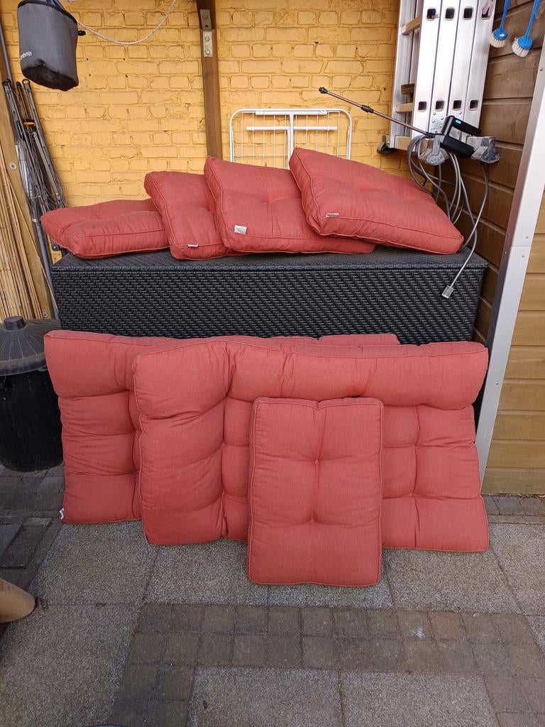 Set pallet kussens met opbergbox, Tuin en Terras, Ophalen