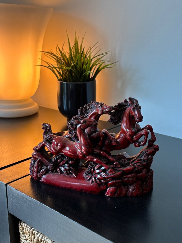 Statue asiatique chevaux, Enlèvement ou Envoi