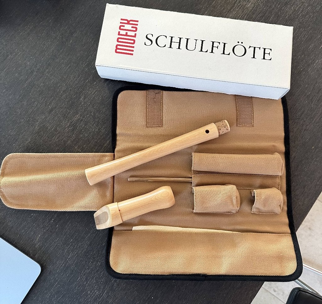 Blokfluit (Moeck), Muziek en Instrumenten, Ophalen, Zo goed als nieuw, Met koffer, hoes of etui