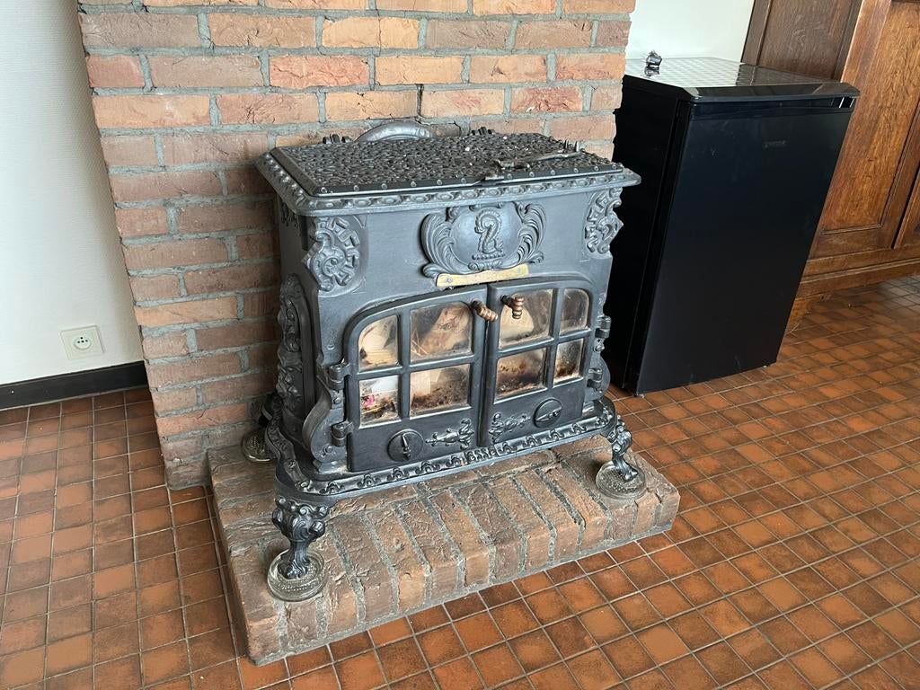 Esse Dragon gietijzeren stoof, Huis en Inrichting, Haarden, Ophalen, Zo goed als nieuw