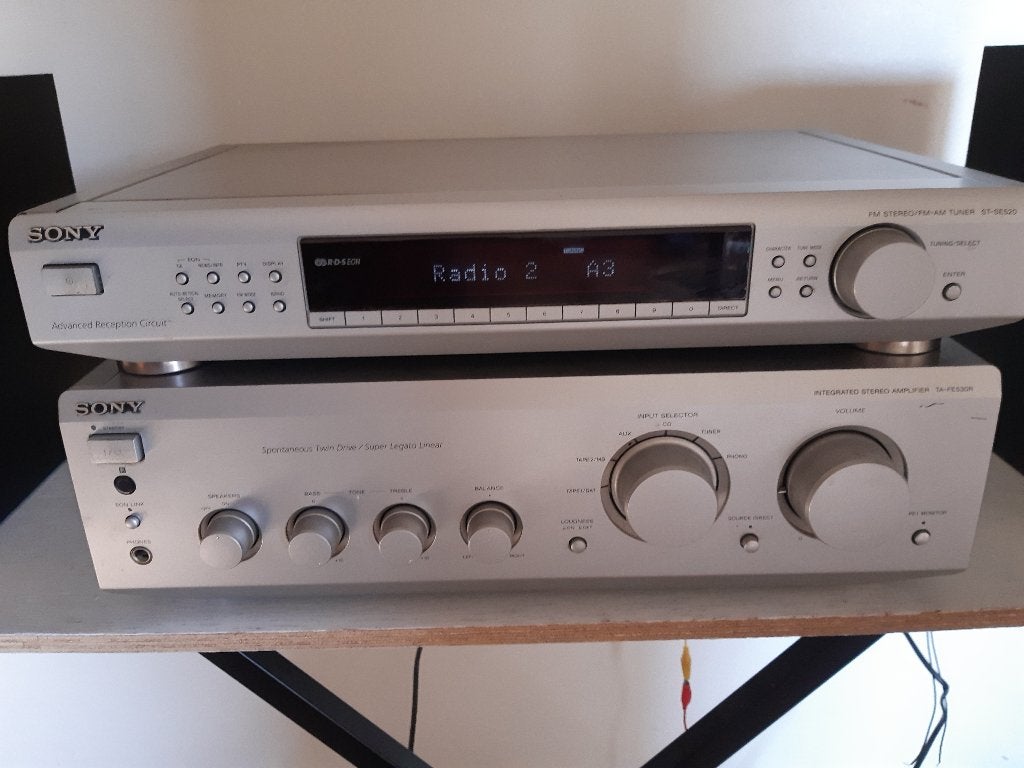 Sony  ampli TA-FE530L en tuner ST-SE520 waarborg, Audio, Tv en Foto, Ophalen, Zo goed als nieuw, Tuner of Radio, Sony
