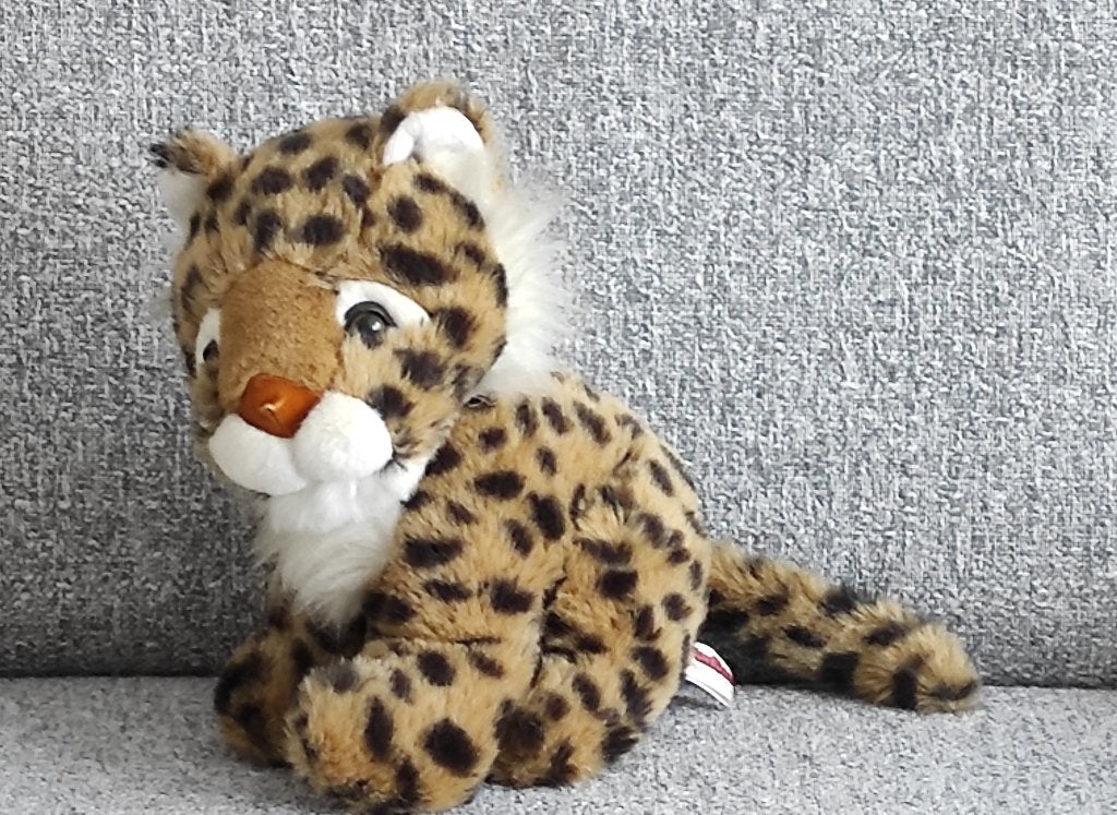 knuffel luipaard, Enfants & Bébés, Jouets | Peluches, Enlèvement ou Envoi, Comme neuf