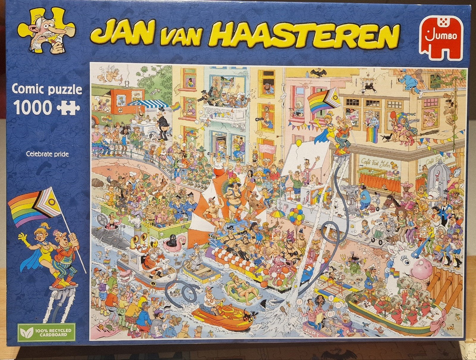 JvH "Celebrate Pride" 1000 stukjes, Hobby en Vrije tijd, Ophalen of Verzenden, 500 t/m 1500 stukjes, Zo goed als nieuw, Legpuzzel