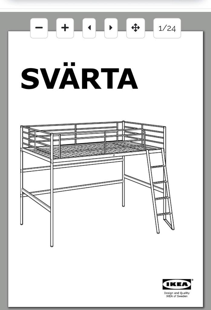 IKEA 2-persoons hoogslaper, Hoogslaper