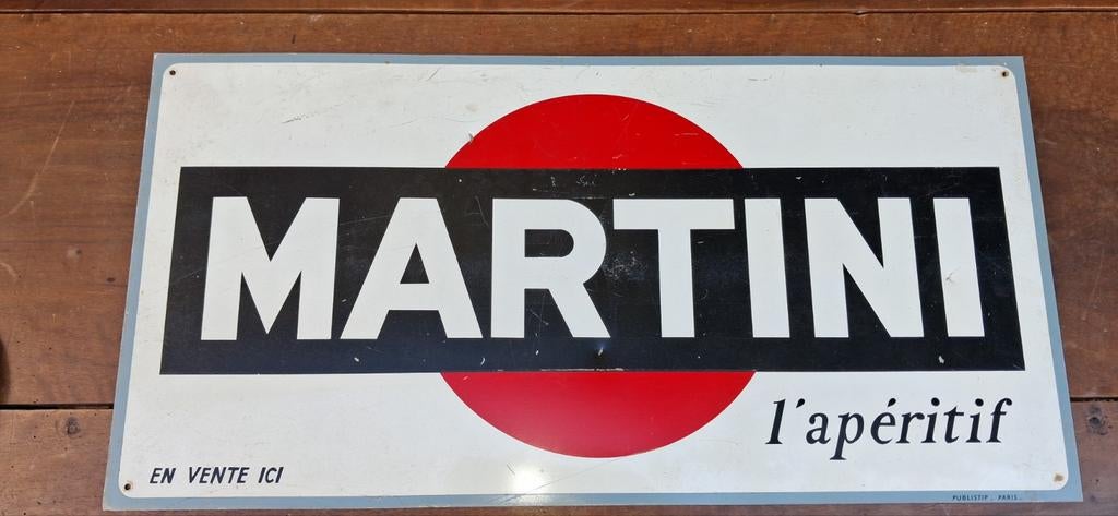 Metalen reclamebord MARTINI, Verzamelen, Ophalen of Verzenden, Reclamebord