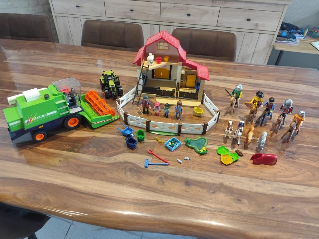 Playmobil boerderij, Ophalen