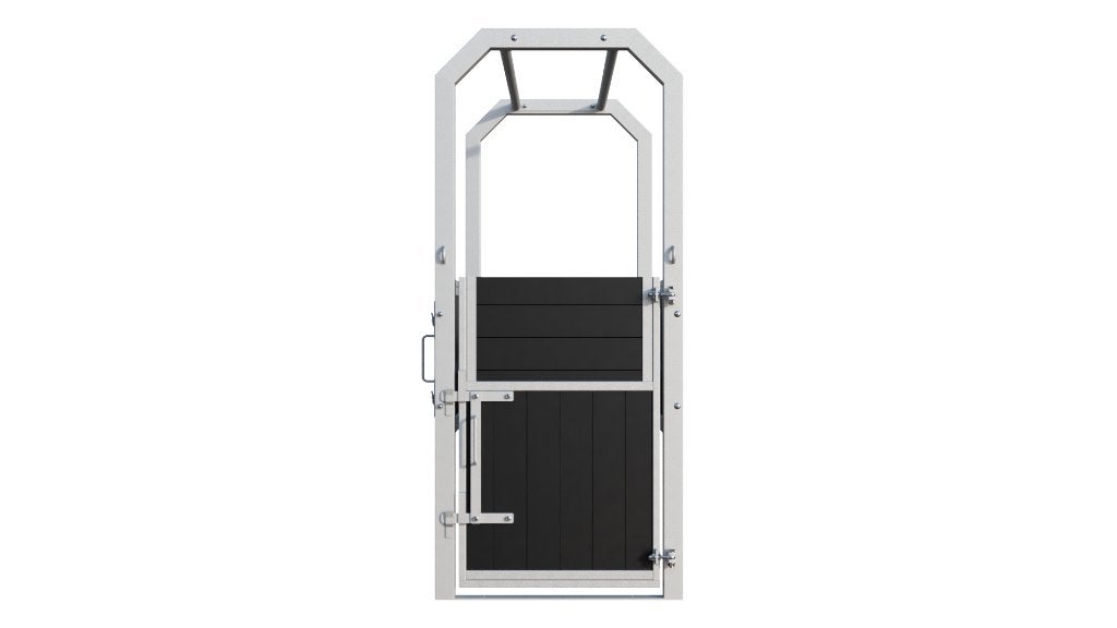 Opvoelbox met voor- en achterdeur | Op voorraad, Animaux & Accessoires, Box & Pâturages, 1 cheval ou poney