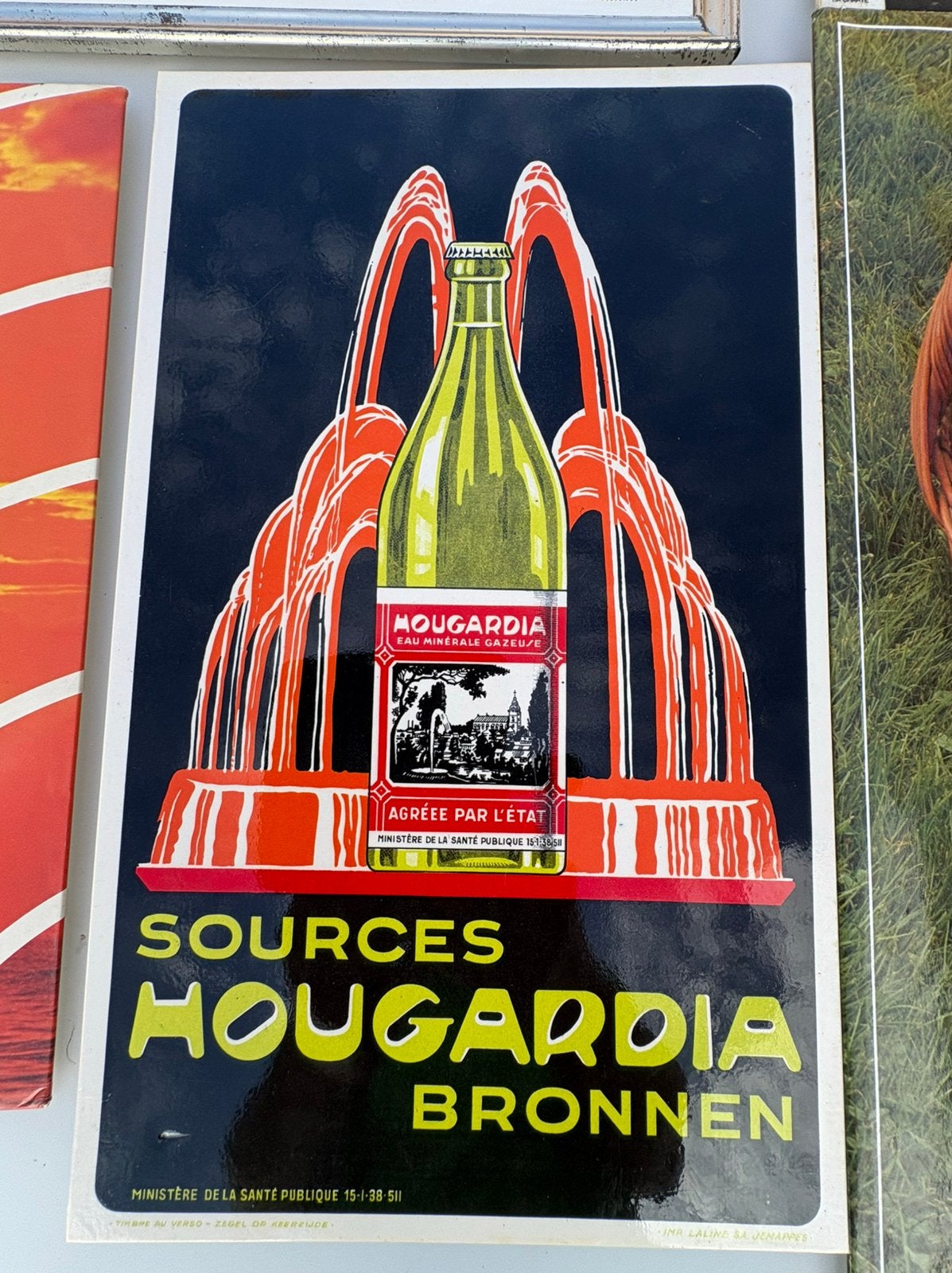 Reclamebord Hougardia, Ophalen of Verzenden, Zo goed als nieuw, Reclamebord