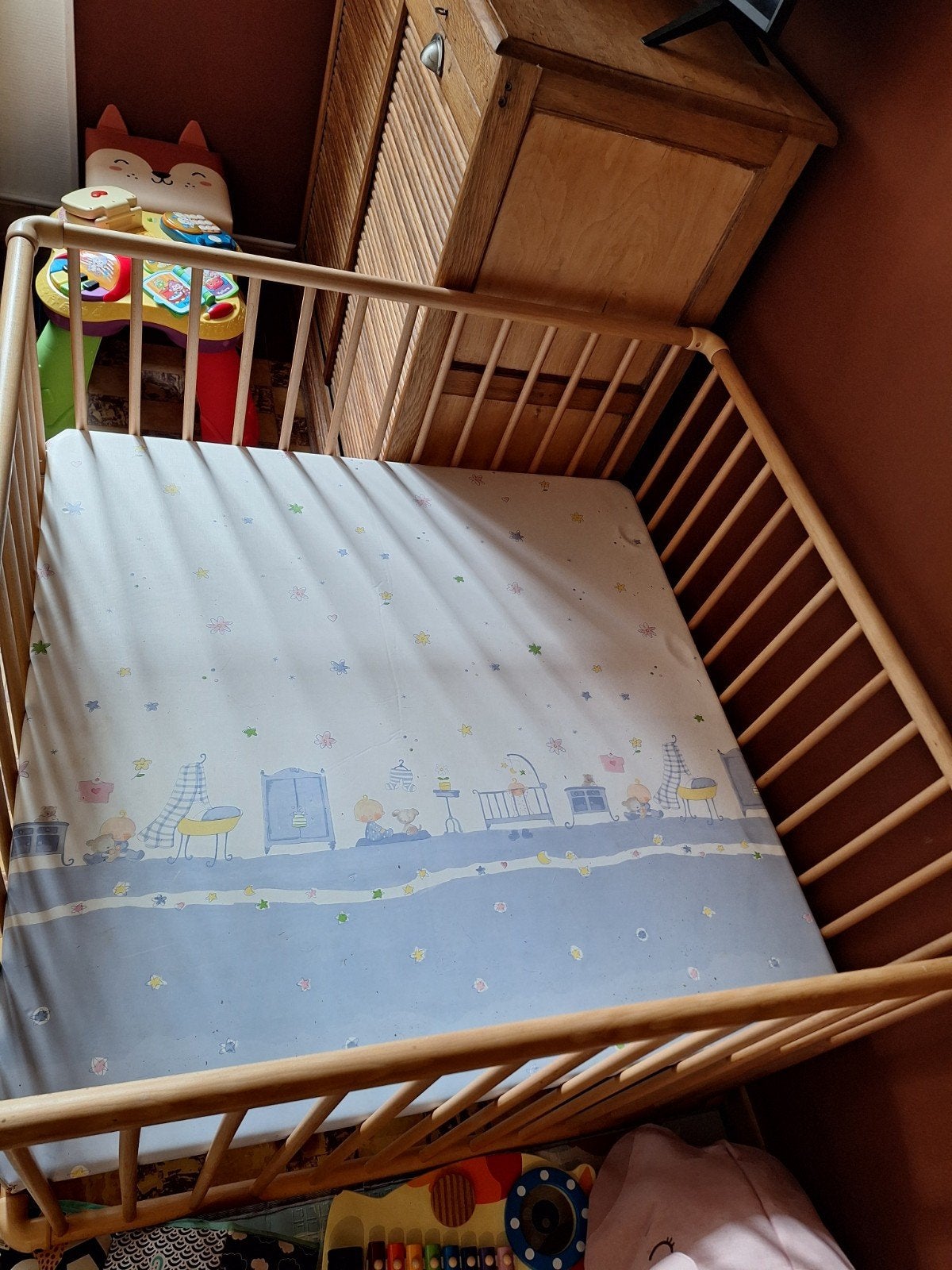 Parc Bébé 1m sur 1m, Enfants & Bébés, Enlèvement, Utilisé, Carré, Réglable en hauteur