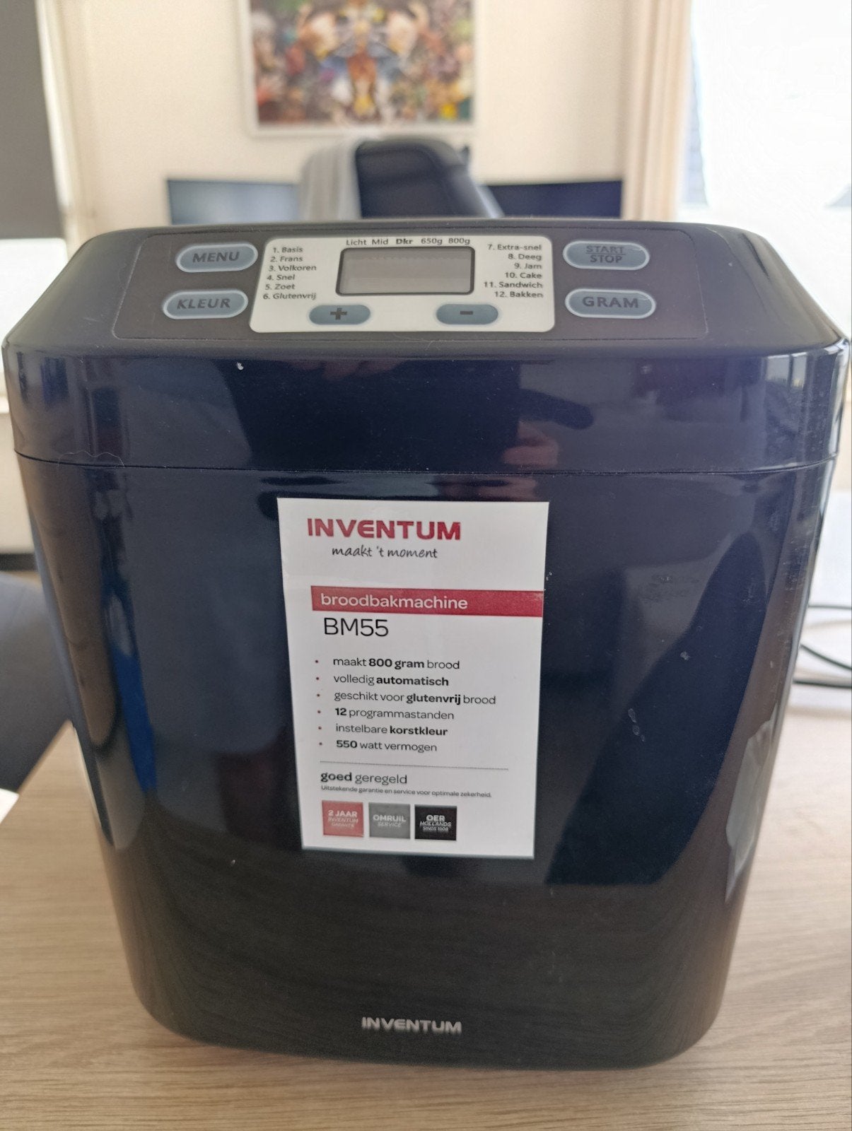 Broodmachine Inventum bm55, Ophalen