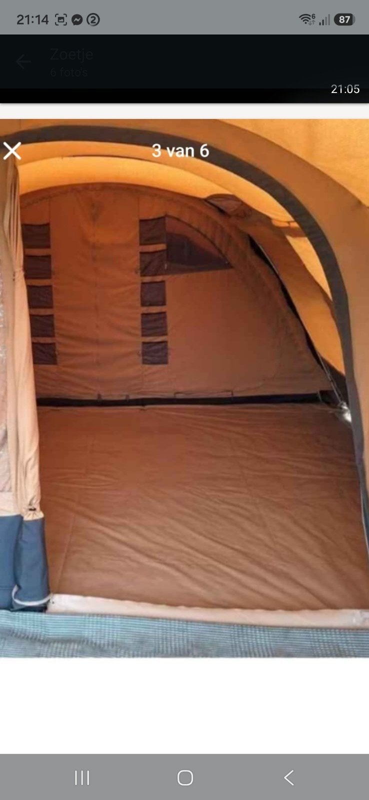 Zeer kwalitatieve 5 persoons tent van top merk bardani, Caravanes & Camping, Tentes, jusqu'à 5, Comme neuf, Enlèvement