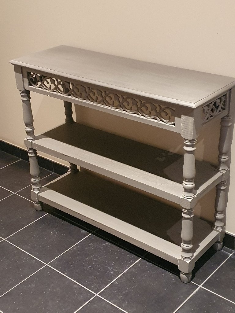 Hal tafeltje, Huis en Inrichting, Tafels | Sidetables, Ophalen, 50 tot 100 cm, Zo goed als nieuw, Riverwood stijl