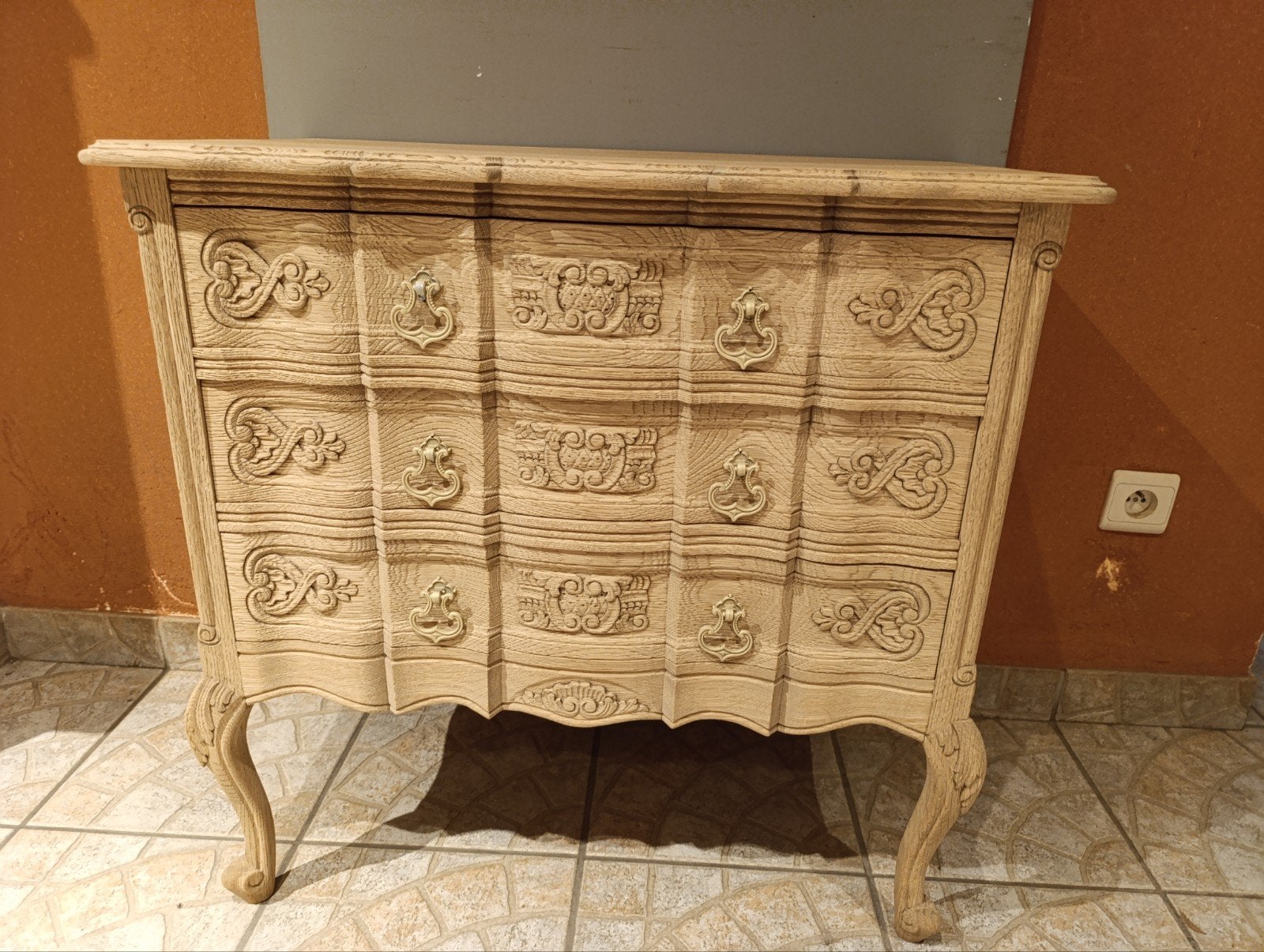 commodes en chêne aérogommer, Chêne