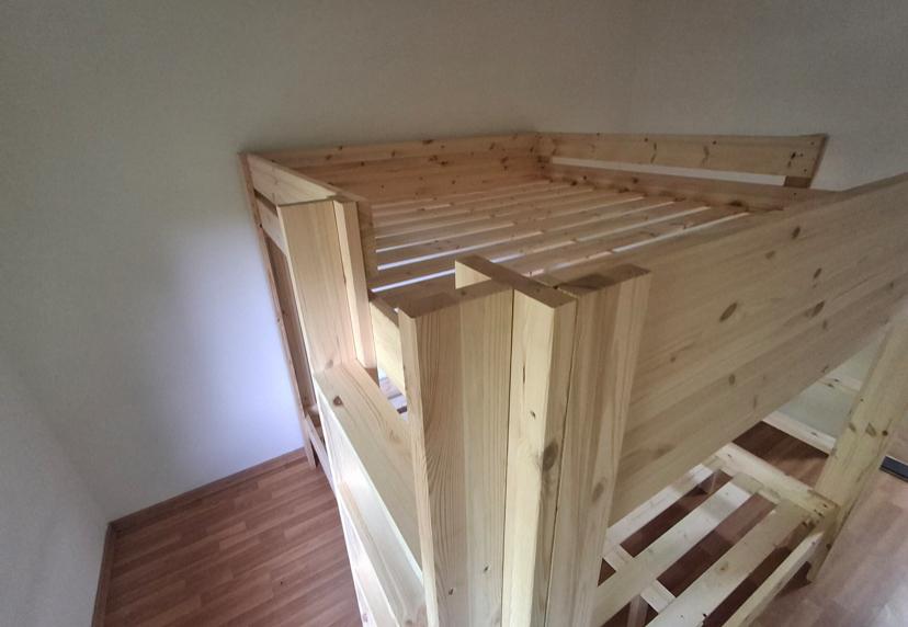 Lit double 2-4 lits superposés 120x200, Maison & Meubles, Queen size, Comme neuf, Enlèvement, 120 cm