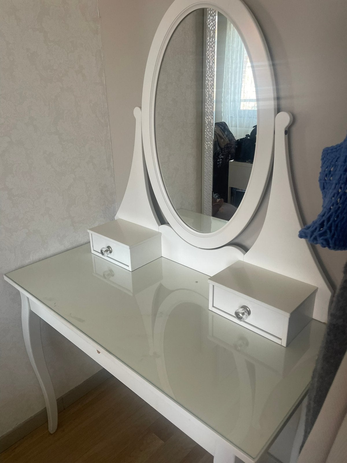 IKEA HEMNES toilettafel met spiegel, Ophalen, Zo goed als nieuw