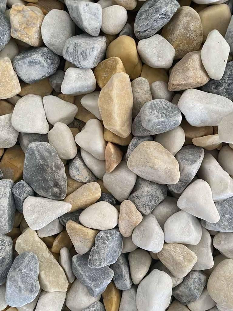 Hawaï siergrind met een wit, geel en grijs kleurenpalet, Tuin en Terras, Verzenden, Nieuw, Multi, Grind