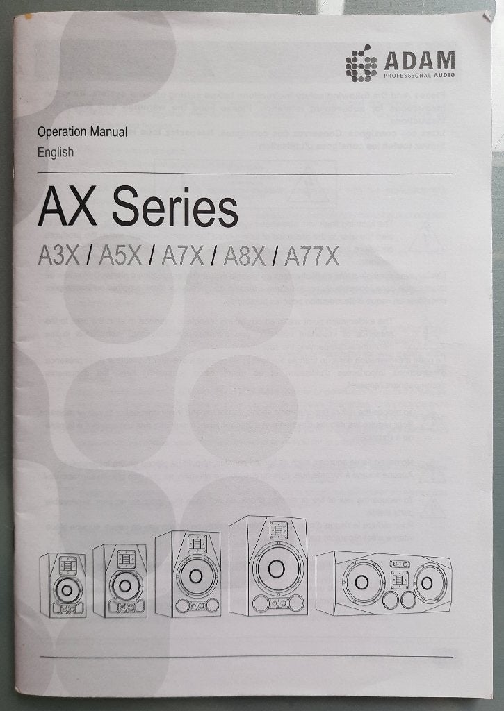 ADAM A7X MONITORS, Ophalen, 120 tot 150 watt, Overige typen, Yamaha