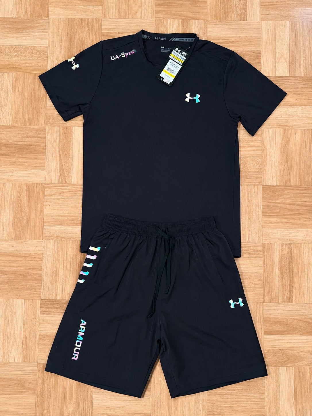 Under Armour Ensemble, Kleding | Heren, Sportkleding, Maat 52/54 (L), Zwart, Nieuw, Ophalen of Verzenden
