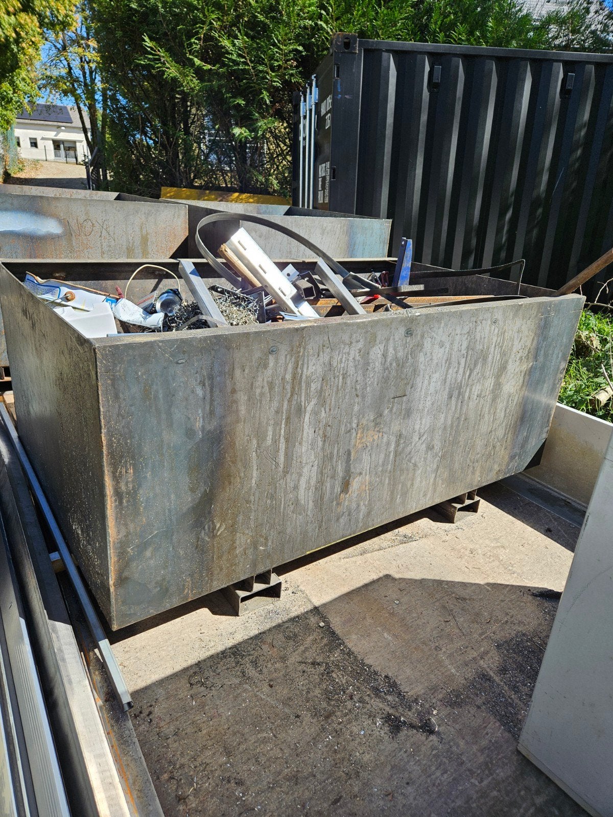 BAC INDUSTRIEL ACIER 5 MM  sans LOT DE FERRAILLE, Enlèvement