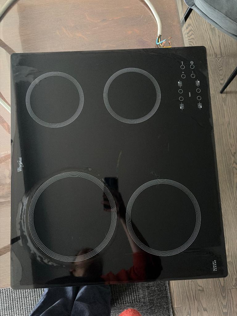 Inductieplaat Wirpool, Elektronische apparatuur, Kookplaten, Ophalen, Gebruikt, 4 kookzones, Inbouw