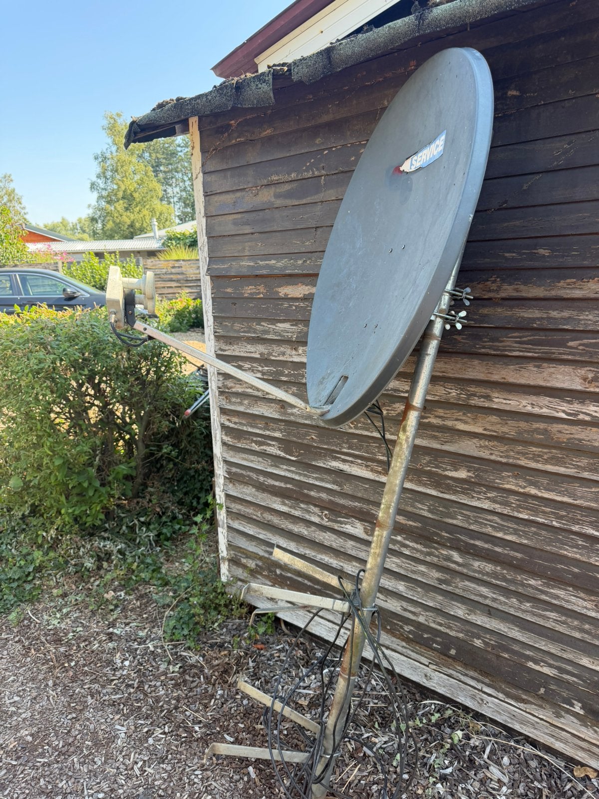 Satellietschotel met KNS Twin LNB, Audio, Tv en Foto, Schotelantennes, Ophalen, (Schotel)antenne