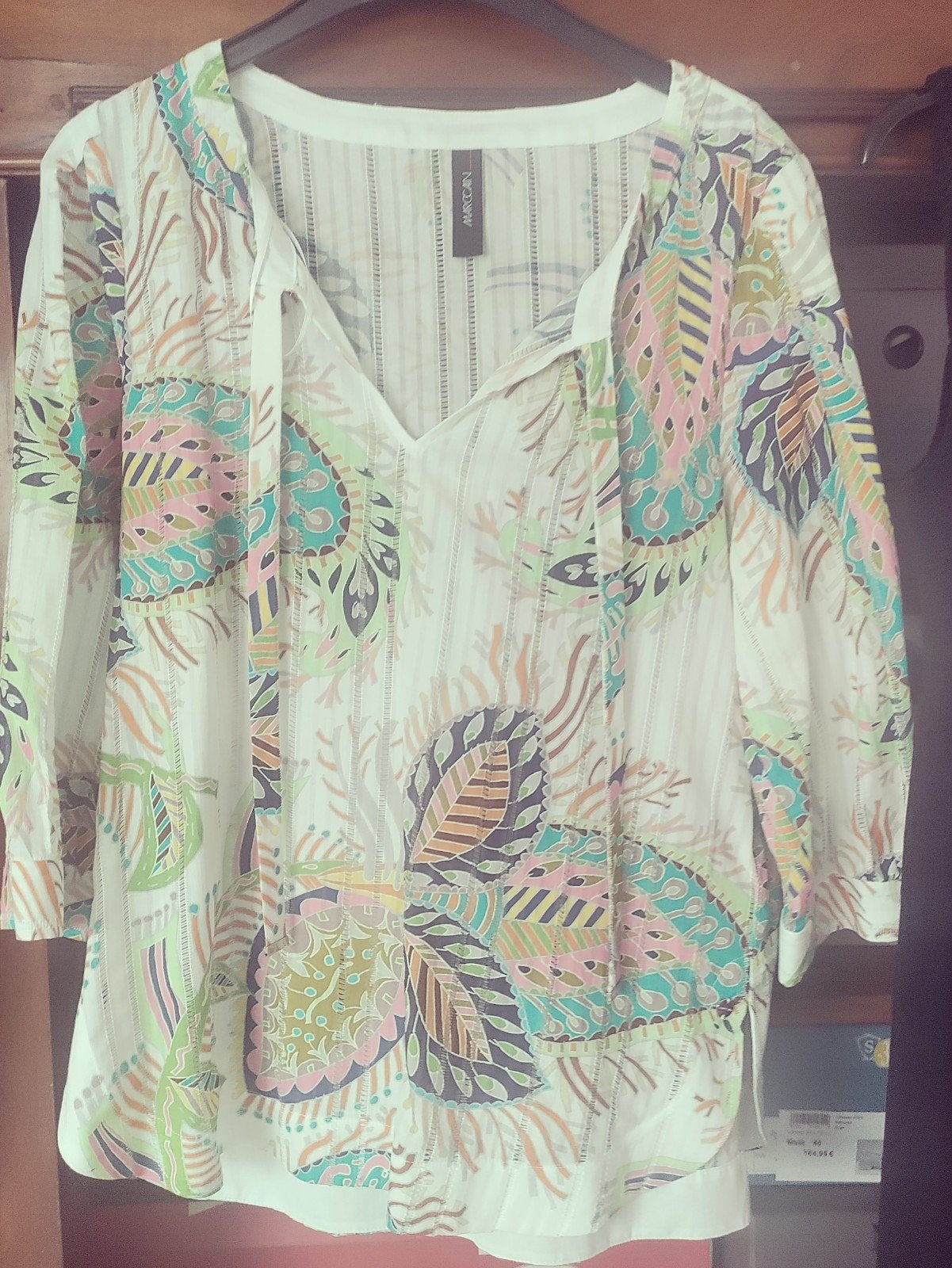 Blouse MarcCain met bijhorende sjaal, Kleding | Dames, Grote Maten, Meerkleurig, Blouse of Tuniek, Nieuw, Ophalen of Verzenden