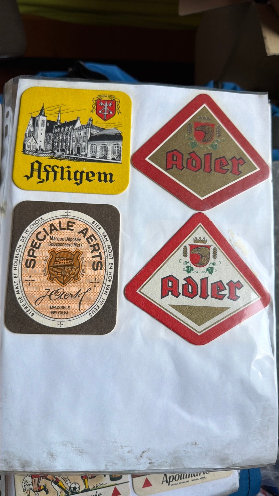Sous-bocks bières belges et étrangères, Enlèvement
