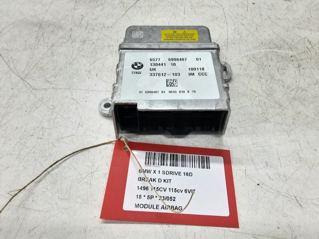 BOITIER AIRBAG BMW X1 (F48) (01-2014/06-2022) (65776998487), Mevr. I. Hauben, Utilisé, BMW, Rue de l'Espoir 34 34
4030  GRIVEGNÉE, BE