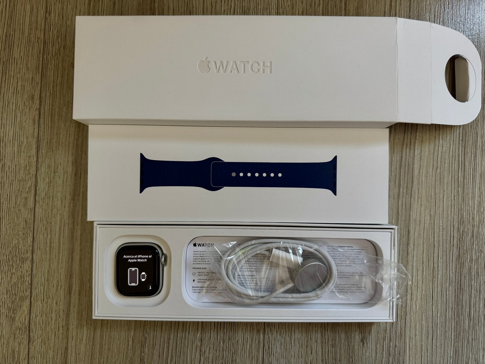 Apple Watch S10 GPS 42mm Silver 99% batterij + garantie, Verzenden, IOS, Zo goed als nieuw, Waterdicht