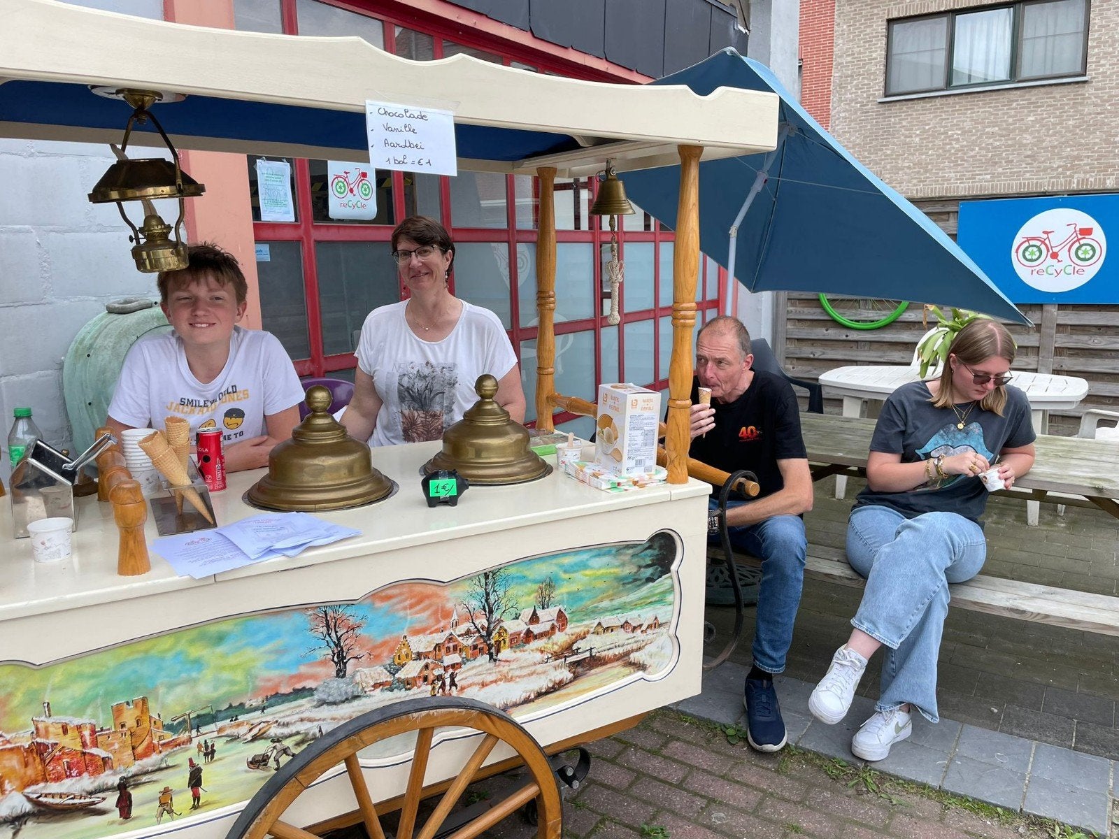 Schepijskar met toebehoren., Ophalen